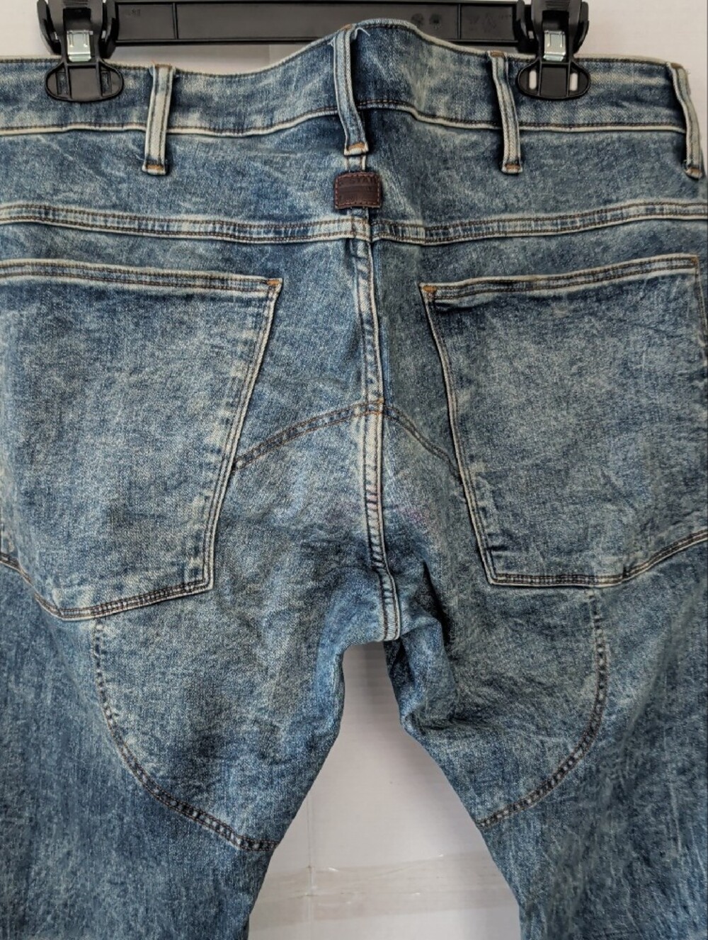 G-Star Raw 5620 3D Skinny  Men's Blue Jeans SZ 38 X 34" Grunge Streetwear - Picture 6 of 13